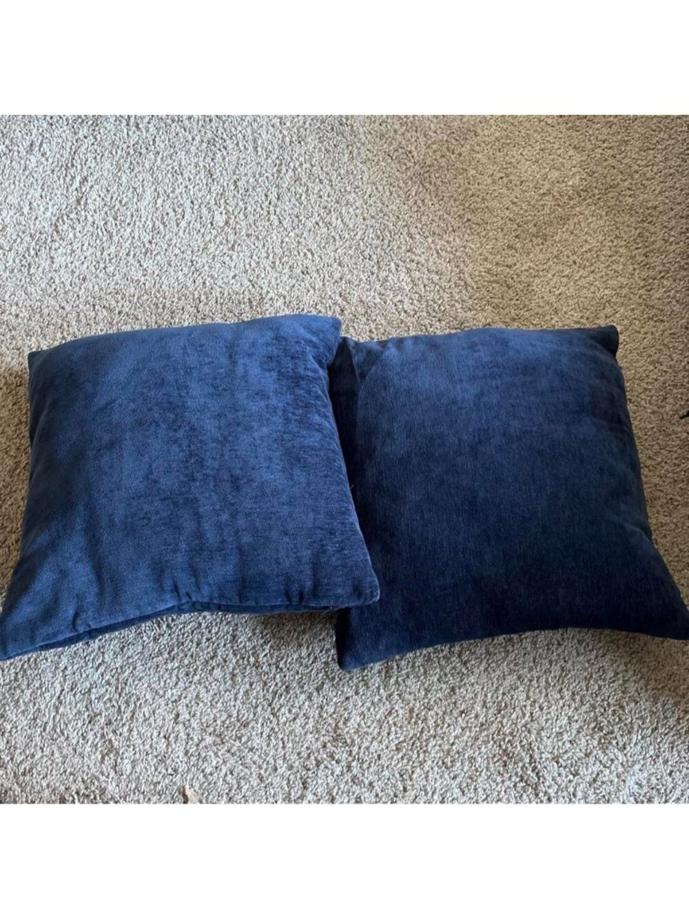 2 Navy blue pillow covers. Pillows not included